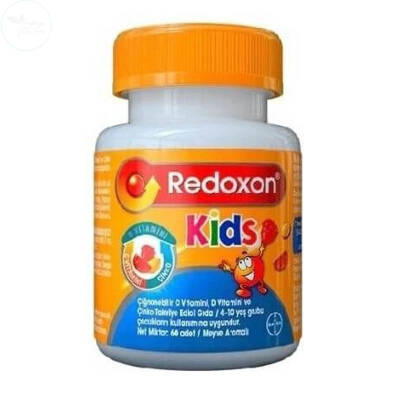 Redoxon Kids C Vitamini D Vitamini ve Çinko İçeren Çiğnenebilir Tablet 60 Adet - 1
