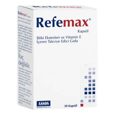 Refemax Bitki Ekstreleri İçeren Takviye Edici Gıda 30 Kapsül - 1