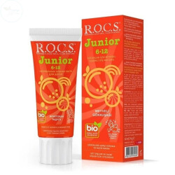 Rocs Junior 6-12 Yaş Çocuklar için Diş Macunu ( Meyveli Gökkuşağı ) 60 ml - ROCS