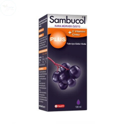 Sambucol Plus Kara Mürver Özütü + C Vitamini & Çinko 120 ML Şurup - SAMBUCOL