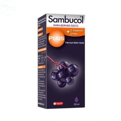 Sambucol Plus Kara Mürver Özütü + C Vitamini & Çinko 120 ML Şurup - 1