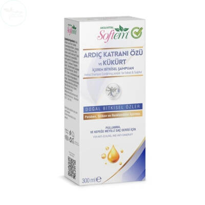 Softem Ardıç Katranı Özü ve Kükürt İçeren Bitkisel Şampuan 300 ml - 1