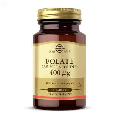Solgar Folate (Metafolin) 400 mcg 50 Tablet - 1