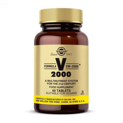 Solgar Formula VM-2000 Multivitamin ve Mineral 60 Tablet - 1