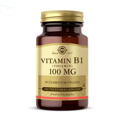 Solgar Vitamin B1 (Thiamin) 100 mg 100 Kapsül - Solgar