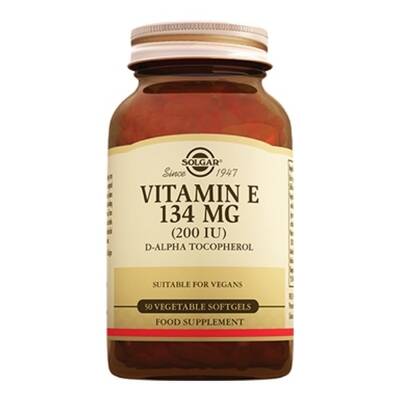 Solgar Vitamin E 200 Iu 50 Vegetable Softgels - 1