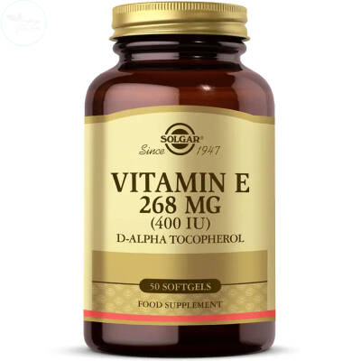 Solgar Vitamin E 400 IU 50 Yumuşak Jelatin Kapsül - 1