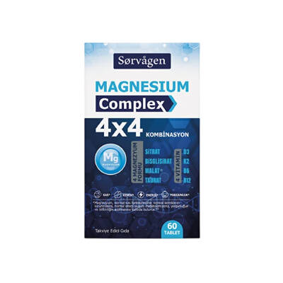 Sorvagen Magnesium Complex 4x4 Combination 60 Tablet - 1