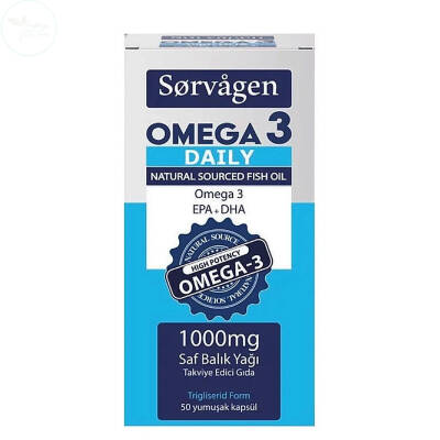 Sorvagen Omega 3 Daily Saf Balık Yağı 50 Kapsül - 1