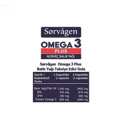 Sorvagen Omega 3 Plus Norveç Balık Yağı 60 Kapsül - 2