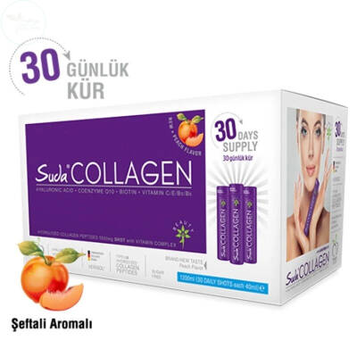 Suda Collagen Şeftali Aromalı Kollajen 30 x 40 ml - 30 Günlük - 1