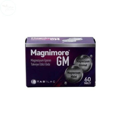 Tab İlaç Magnimore GM Magnezyum İçeren Takviye Edici Gıda 60 Tablet - 1