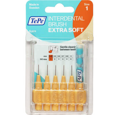 Tepe T201 Extra Soft Arayüz Fırçası 0,45 mm Size 1 - Sarı - 1