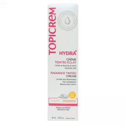 Topicrem Hydra Radiance Tinted Cream SPF50 40 ml - Light - 1
