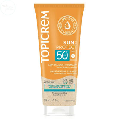 Topicrem Sun Protect Moisturizing Sun Milk SPF 50+ Güneş Koruyucu 200ml - 1