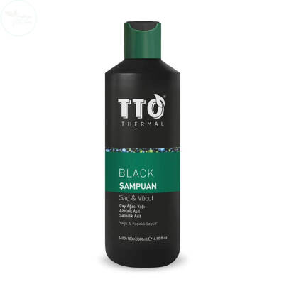 TTO Thermal Black Saç ve Vücut Şampuanı 400+100 ml - 1