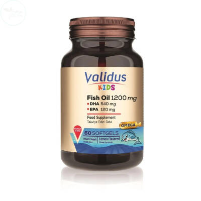 Validus Kids Fish Oil 1200 mg 60 Kapsül - 1