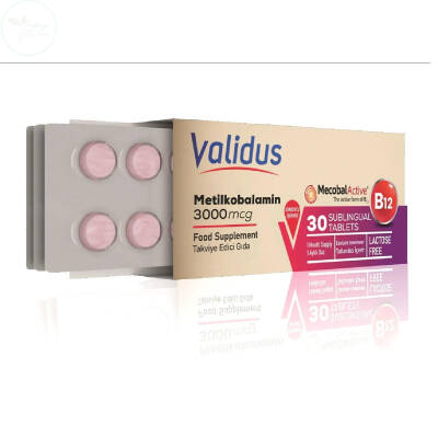 Validus Vitamin B12 3000 Mcg Dilaltı 30 Tablet - 1
