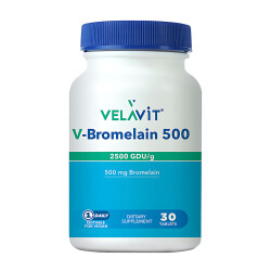 Velavit V-Bromelain 500 Takviye Edici Gıda 30 Tablet - Velavit