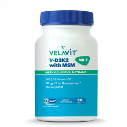 Velavit V-D3K2 With MSM 60 Tablet - Velavit