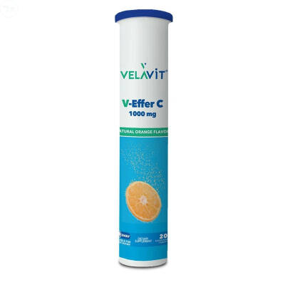 Velavit V-Effer C 1000 mg Takviye Edici Gıda 20 Tablet - 1