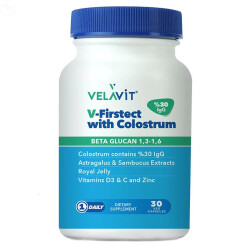 Velavit V-Firstect with Colostrum Takviye Edici Gıda 30 Kapsül - Velavit