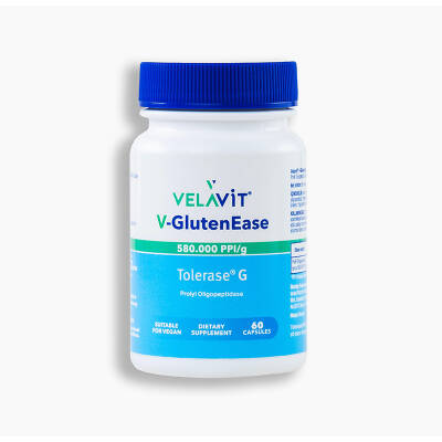 Velavit V-GlutenEase Takviye Edici Gıda 60 Kapsül - 1