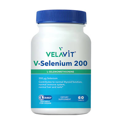 Velavit V-Selenium 200 Takviye Edici Gıda 60 Tablet - 1