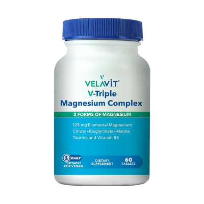 Velavit V-Triple Magnesium Complex Takviye Edici Gıda 60 Tablet - 1