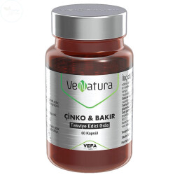 VeNatura Çinko - Bakır Takviye Edici Gıda 60 Kapsül - VeNatura 
