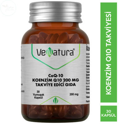 VeNatura Koenzim Q10 200 mg 30 Yumuşak Kapsül - 1