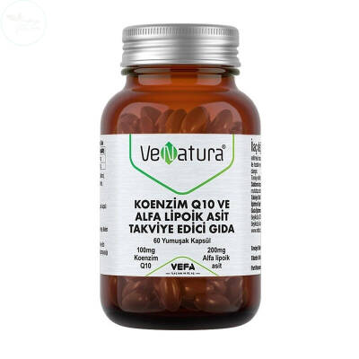 VeNatura Koenzim Q10 ve Alfa Lipoik Asit 60 Yumuşak Kapsül - 1