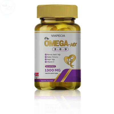 Viapecia Pro-Omega Mix 3-6-9 Norveç Balık Yağı 200 Soft Gel - 1