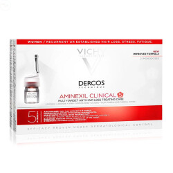 Vichy Dercos Aminexil Clinical 5 21x6ml - Kadınlar için Saç Dökülmesine Karşı Serum - 1