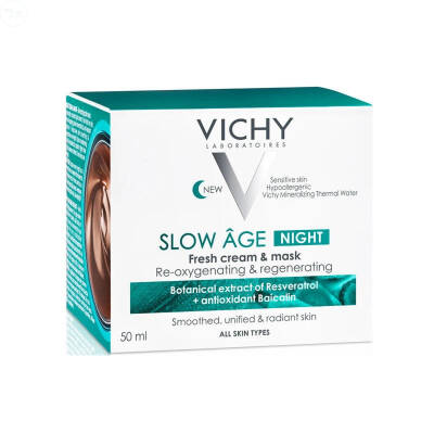 Vichy Slow Age Night Yaşlanma Karşıtı Gece Bakım Kremi ve Maske 50 ml - 2