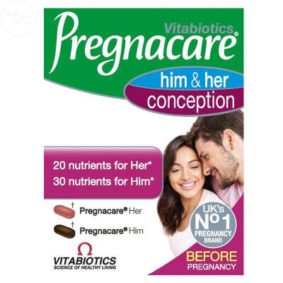 Vitabiotics Pregnacare Him and Her Conception 60 Tablet - 1