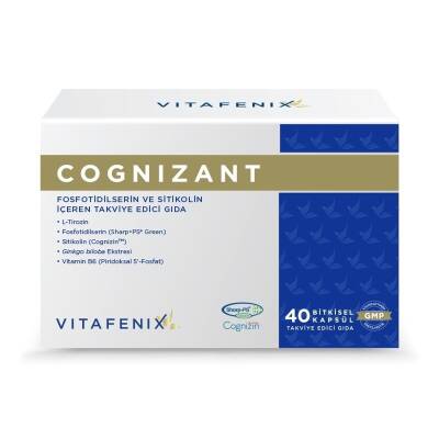 Vitafenix Cognizant Fosfatidilserin Ve Sitikolin Içeren Vegan Takviye Edici Gıda 40 Kapsül - 1