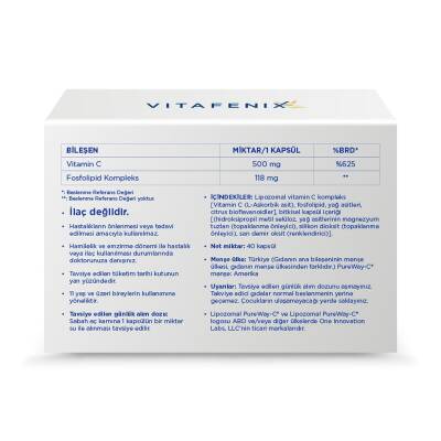 Vitafenix Lipozomal C Vitamini 40 Bitkisel Kapsül - 2