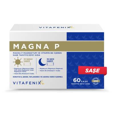Vitafenix Magna P Magnezyum Vitamin B6 60 Saşe - 1