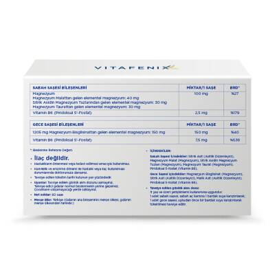 Vitafenix Magna P Magnezyum Vitamin B6 60 Saşe - 2