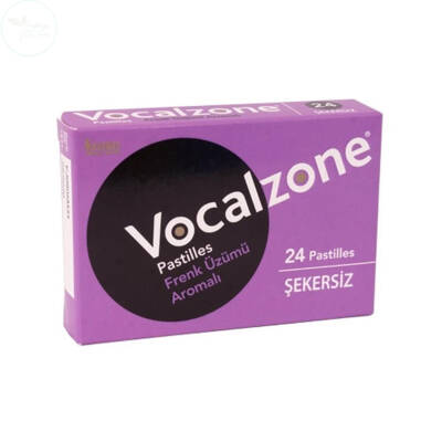 Vocalzone Pastilles Frenk Üzüm Aromalı Şekersiz Pastil 24 Adet - 1