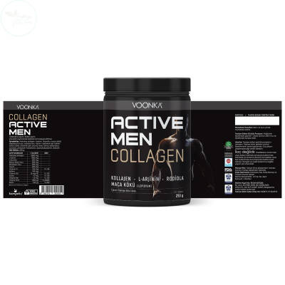Voonka Collagen Active Men Toz Yeşil Elma 250 gr - 2
