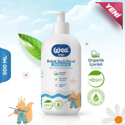 Wee Baby Bebek Saç ve Vücut Şampuanı 500 ml - 2