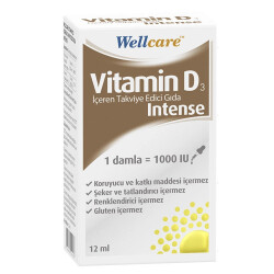 Wellcare Vitamin D3 Intense Takviye Edici Gıda 12 ml - Wellcare