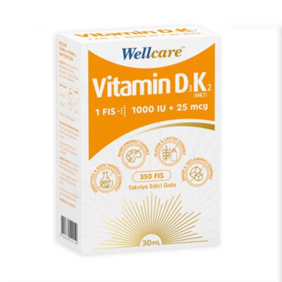 Wellcare Vitamin D3 + K2 Sprey 30 ml - 1