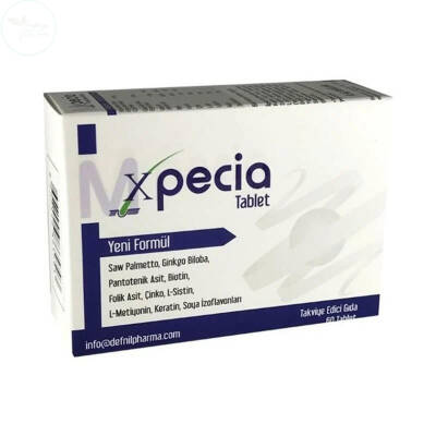 Xpecia Erkek Tipi Saç Dökülmesi İçin Bitkisel Tablet 60 Adet - 1