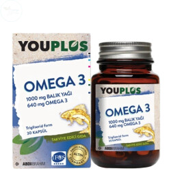 YouPlus Daily 1000 mg Omega-3 30 Kapsül - Abdiibrahim