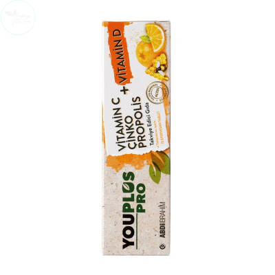 YouPlus Pro Vitamin C Çinko Propolis Takviye Edici Gıda 15 Tablet - 1